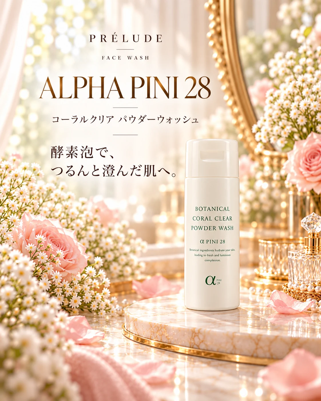 PRÉLUDE編集イメージ。商品仕様は販売元をご確認ください。 コーラルクリア パウダーウォッシュ